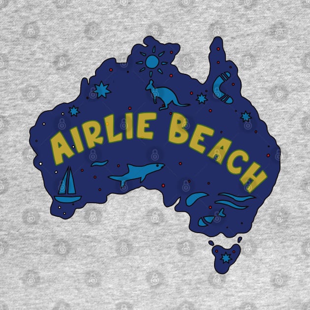 AUSSIE MAP AIRLIE BEACH by elsa-HD